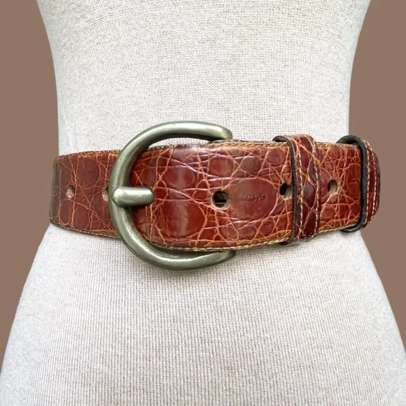 Accessories | Vtg Johnny Farah Wide Waist Oversized Cognac 
